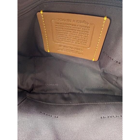 RETAIL $399 RARE COACH X Keith Haring Camera Bag *In Signature Patchwork*ROBOT - Picture 11 of 13